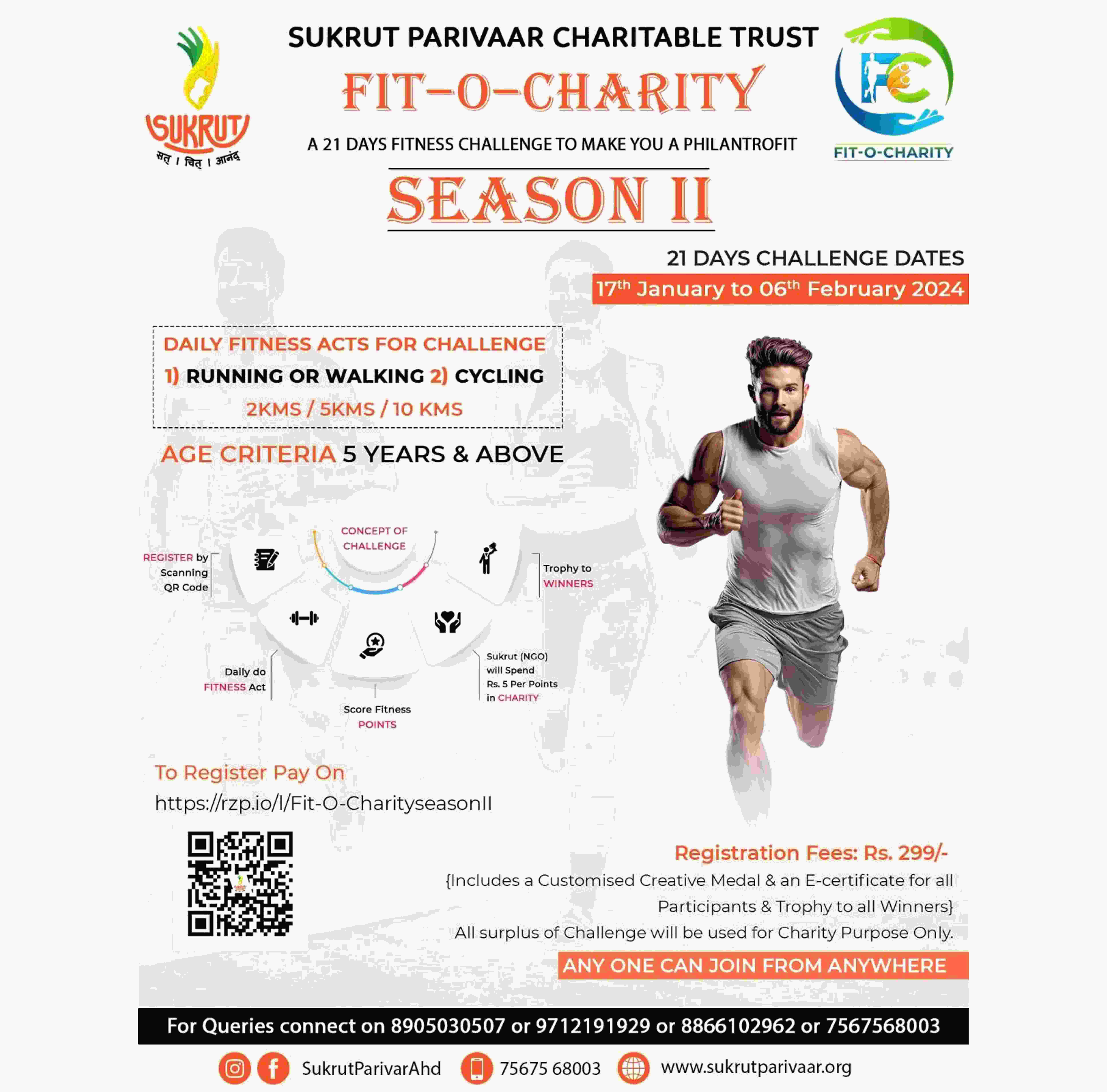 Fit – O – Charity Season II – - A 21 Days Fitness Challenge to make you a PhilantroFit